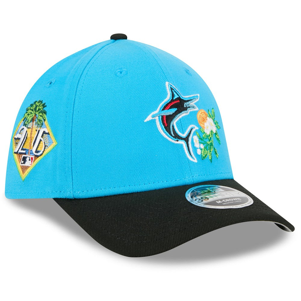 Miami Marlins New Era 2026 Spring Training M-Crown 39THIRTY Flex Hat | MLB Outlet