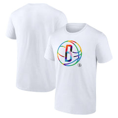 Brooklyn Nets Team Logo Pride T-Shirt Discount
