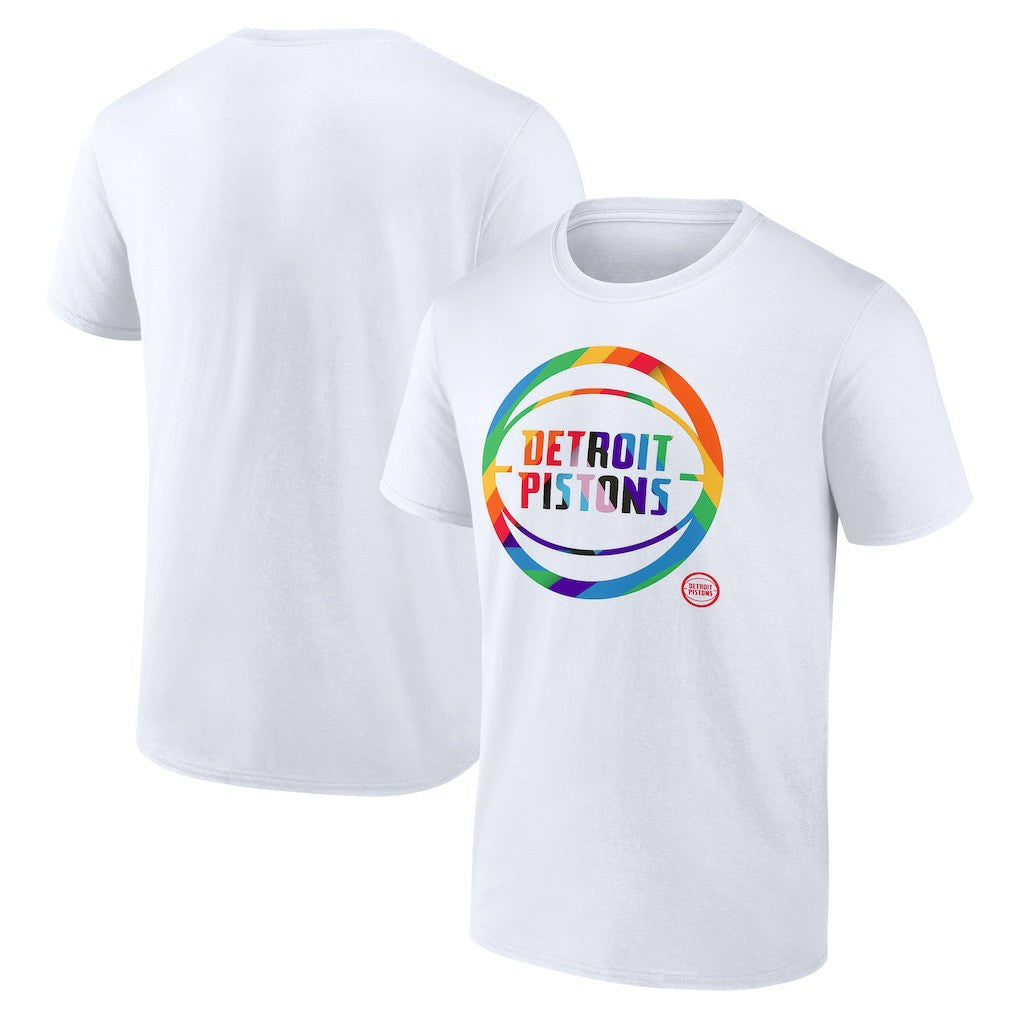 Detroit Pistons Team Logo Pride T-Shirt sale Online