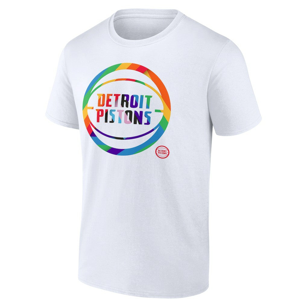 Detroit Pistons Team Logo Pride T-Shirt sale Online