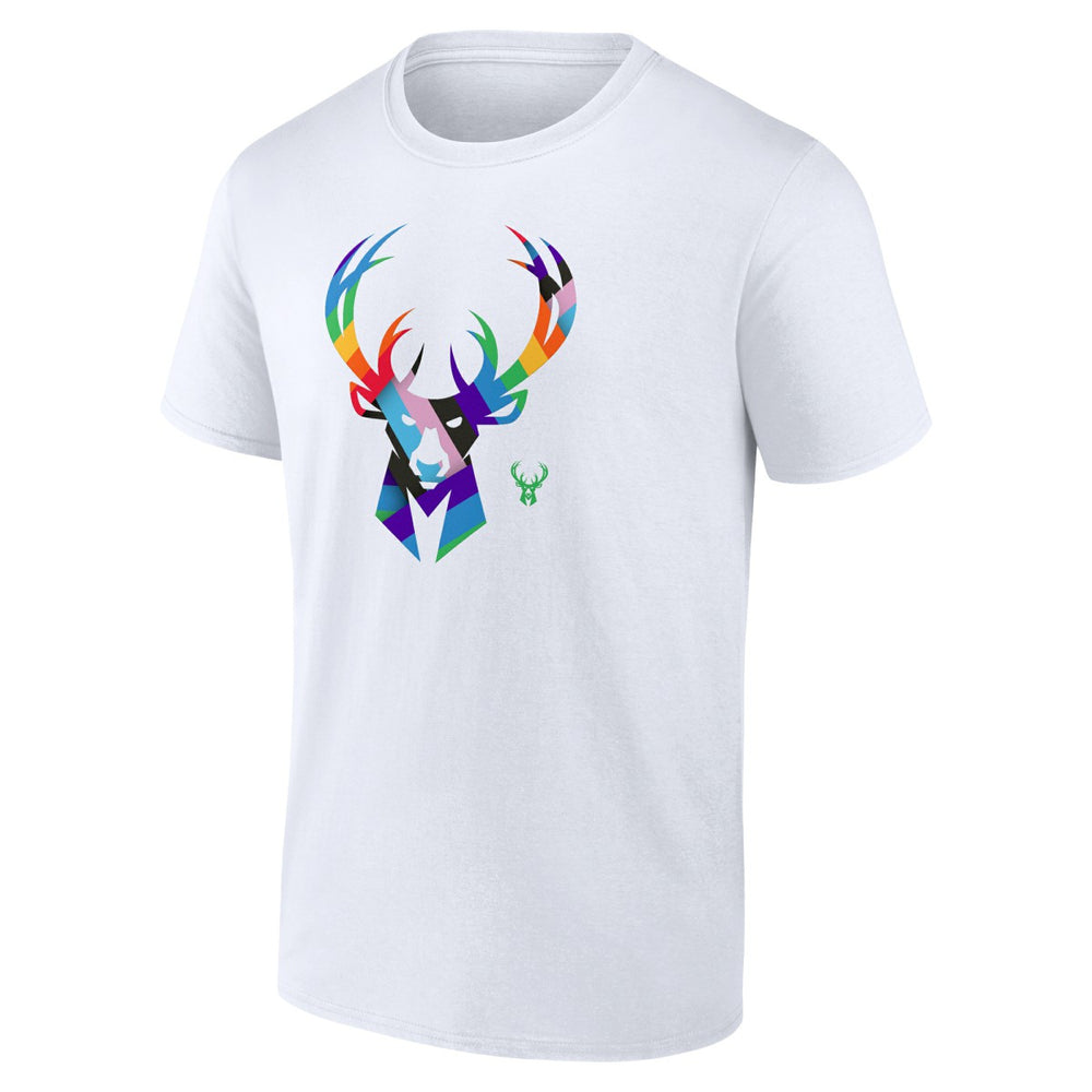 Milwaukee Bucks Team Logo Pride T-Shirt For Sale