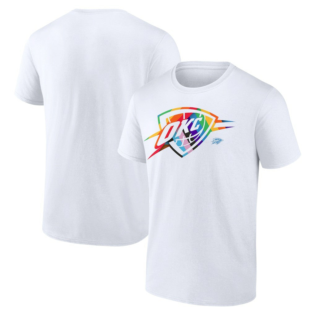 Oklahoma City Thunder Team Logo Pride T-Shirt Discount