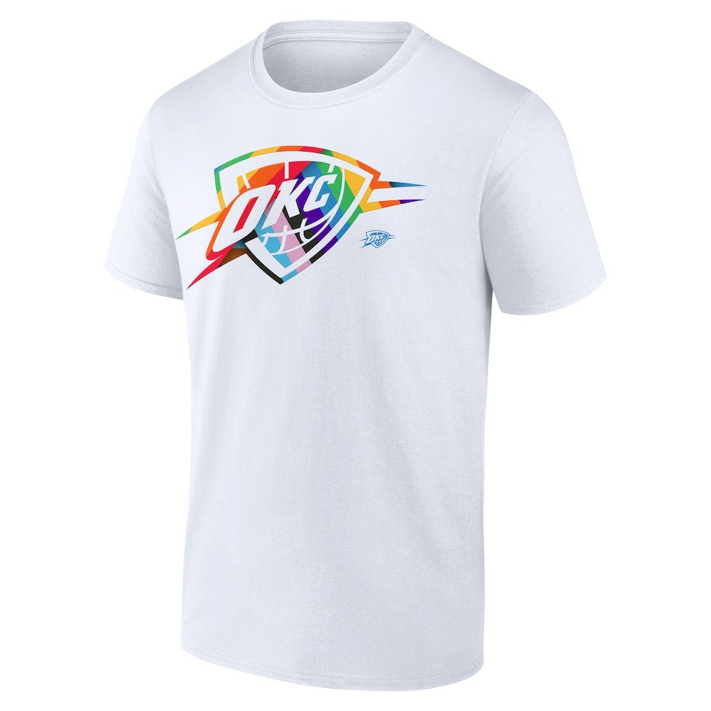 Oklahoma City Thunder Team Logo Pride T-Shirt Discount