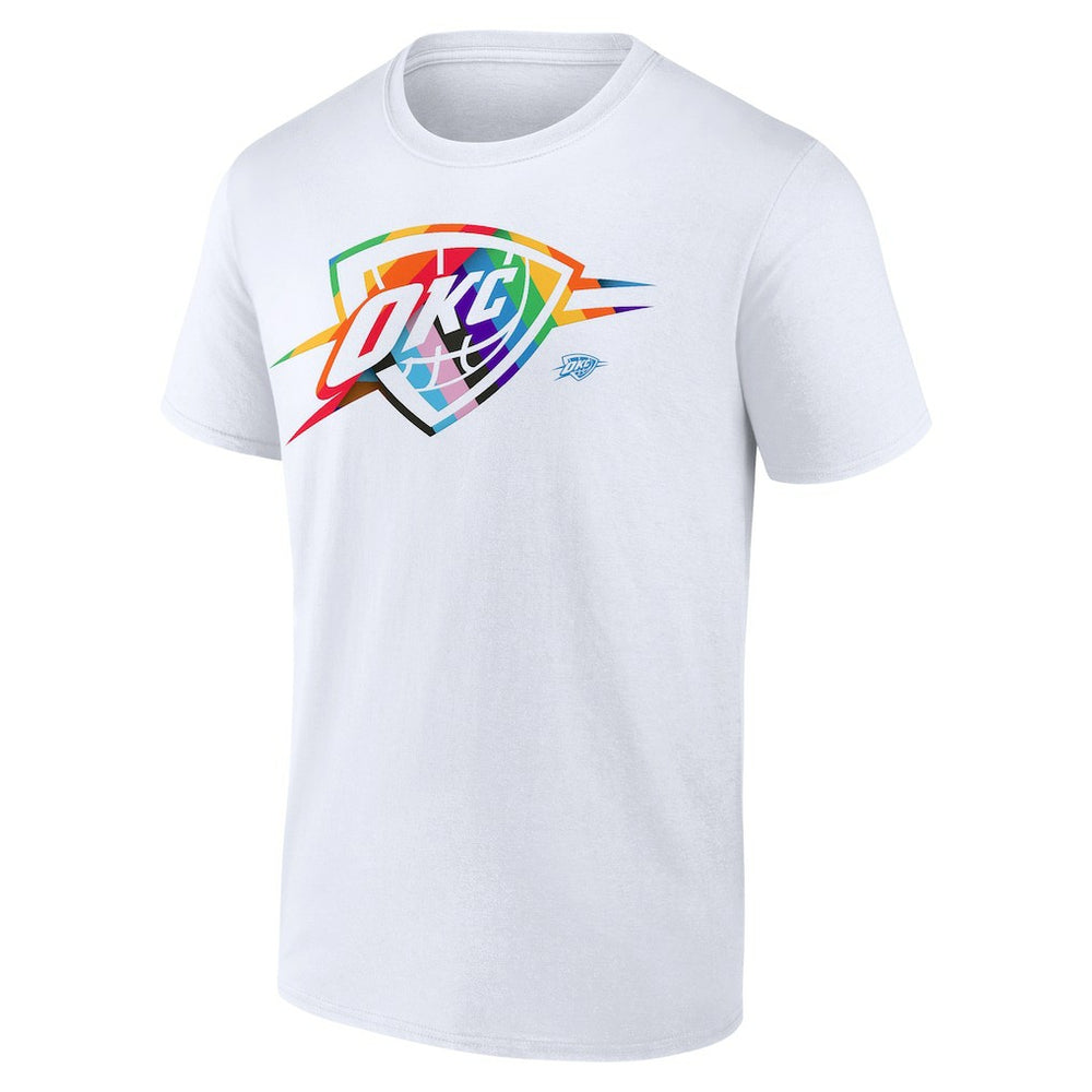 Oklahoma City Thunder Team Logo Pride T-Shirt Discount