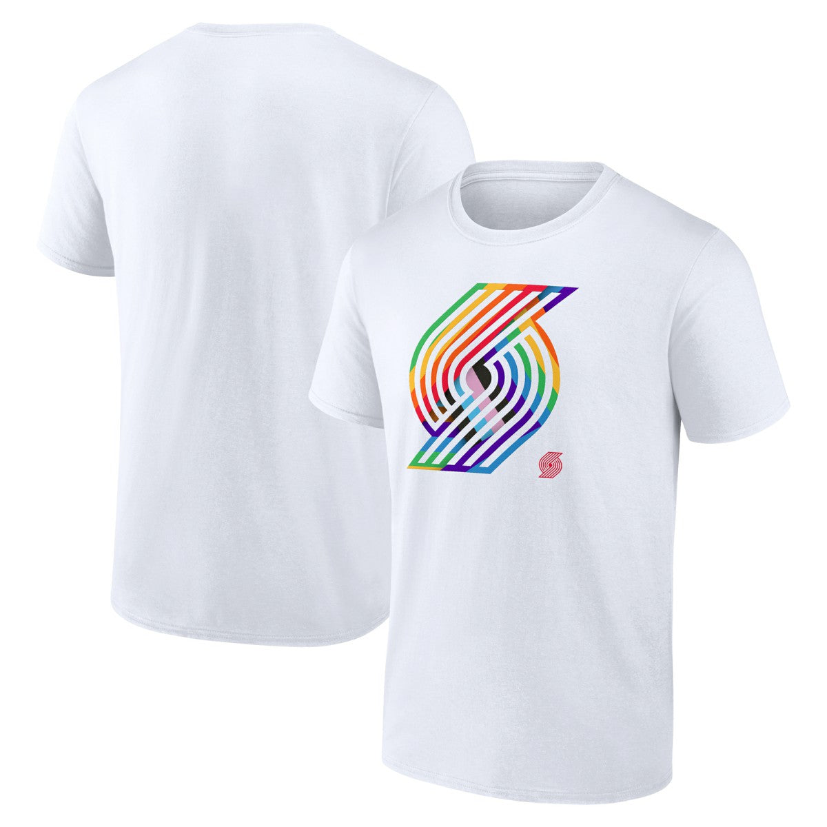 Portland Trail Blazers Team Logo Pride T-Shirt Outlet