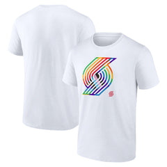 Portland Trail Blazers Team Logo Pride T-Shirt Outlet