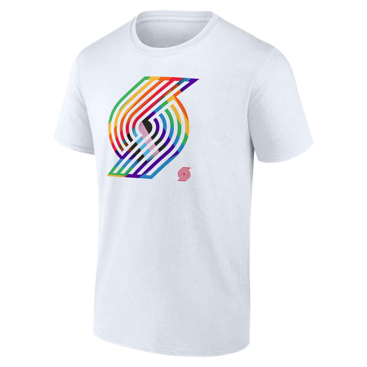 Portland Trail Blazers Team Logo Pride T-Shirt Outlet