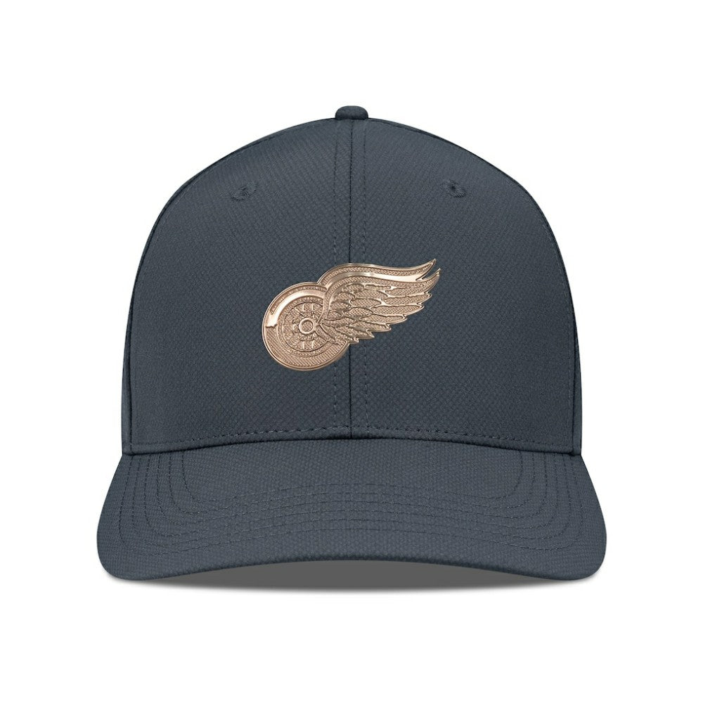 Detroit Red Wings Levelwear Rise Copper Insignia Flex Hat For Sale