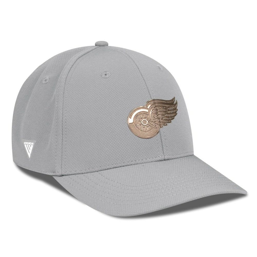 Detroit Red Wings Levelwear Rise Copper Insignia Flex Hat Sale