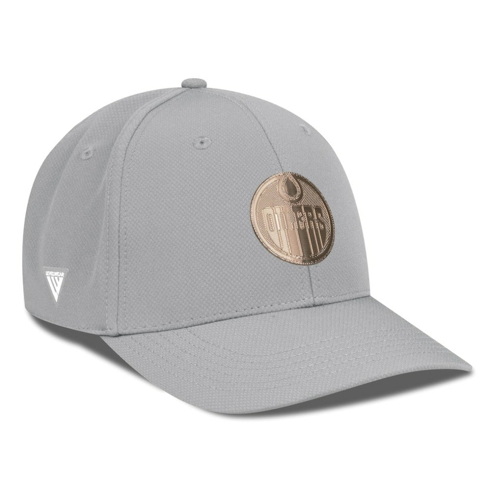 Edmonton Oilers Levelwear Rise Copper Insignia Flex Hat Online