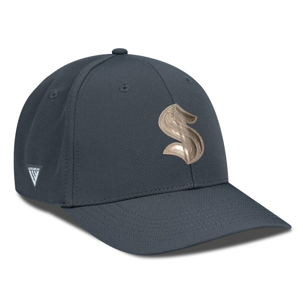 Seattle Kraken Levelwear Rise Copper Insignia Flex Hat On Sale