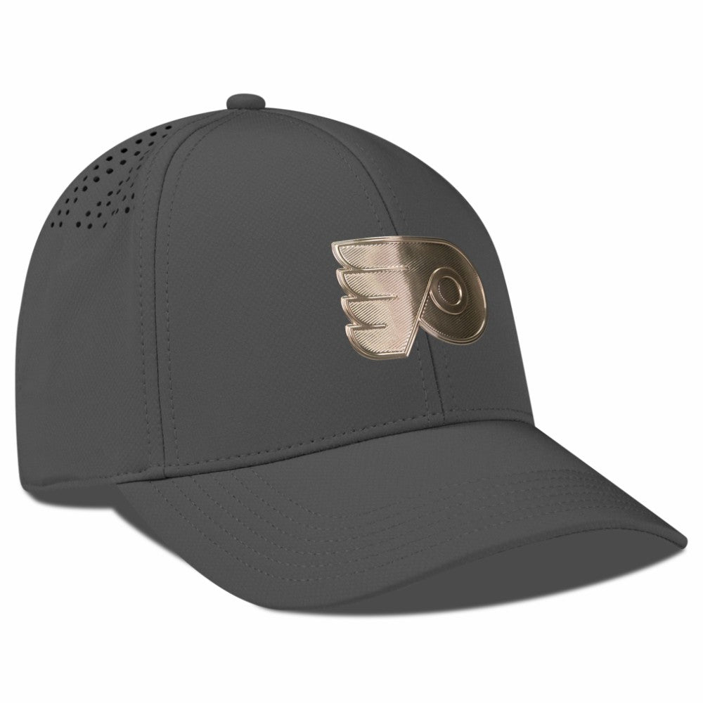 Philadelphia Flyers Levelwear Ascend Copper Insignia Vented Adjustable Hat For Sale