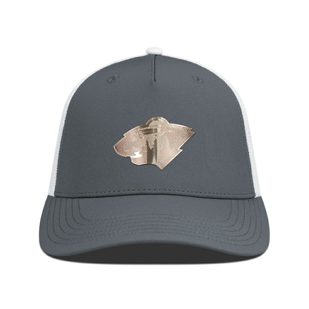 Minnesota Wild Levelwear Signal Copper Insignia Trucker Adjustable Hat Discount