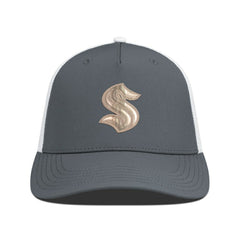 Seattle Kraken Levelwear Signal Copper Insignia Trucker Adjustable Hat For Sale