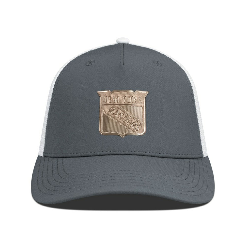 New York Rangers Levelwear Signal Copper Insignia Trucker Adjustable Hat Outlet