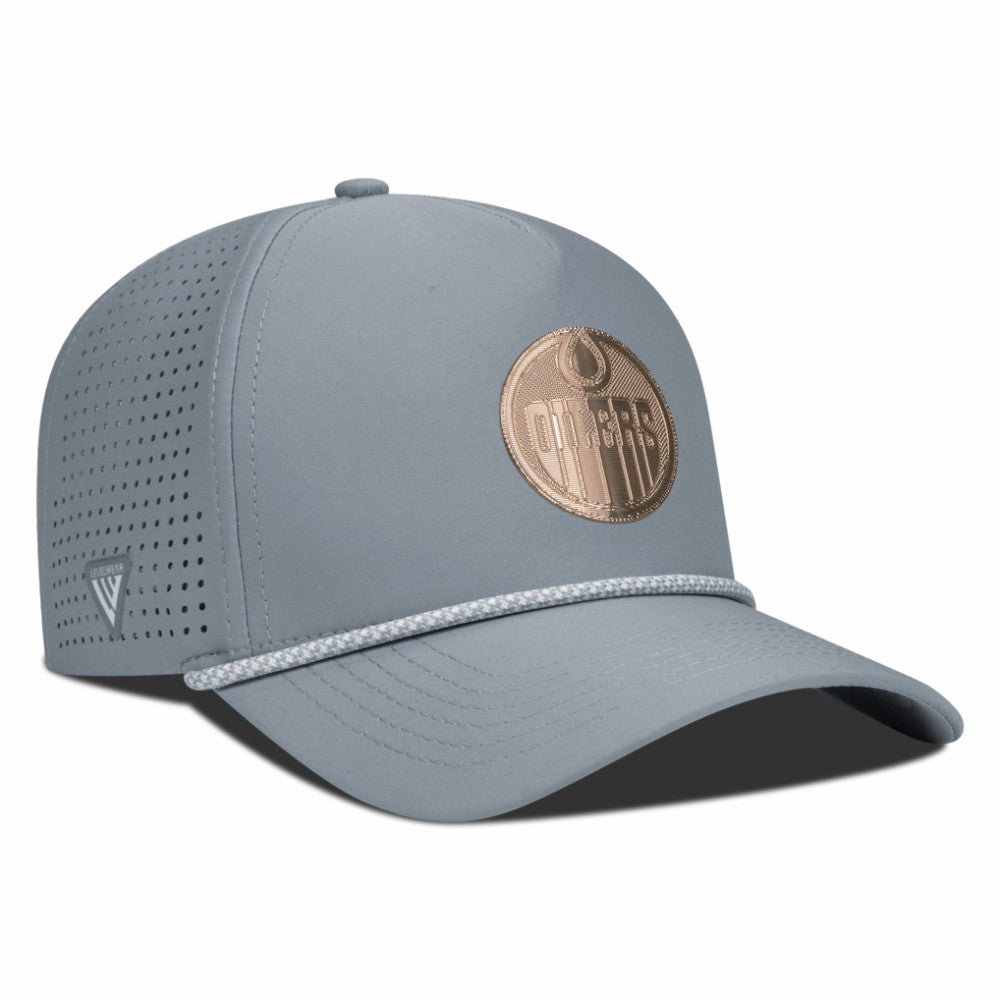Edmonton Oilers Levelwear Gordon Copper Insignia Vented Adjustable Hat For Sale