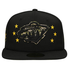 Minnesota Wild New Era Military Appreciation Digital Camo Stars 59FIFTY Fitted Hat For Sale