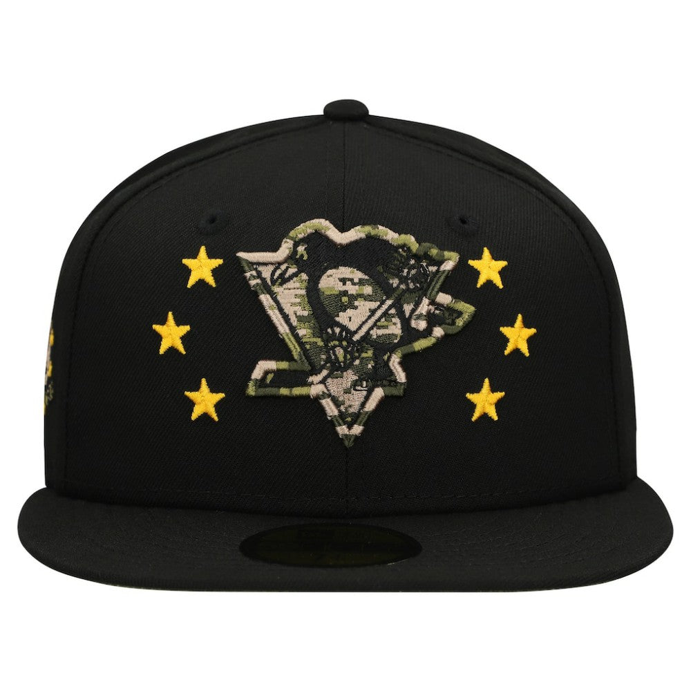 Pittsburgh Penguins New Era Military Appreciation Digital Camo Stars 59FIFTY Fitted Hat On Sale