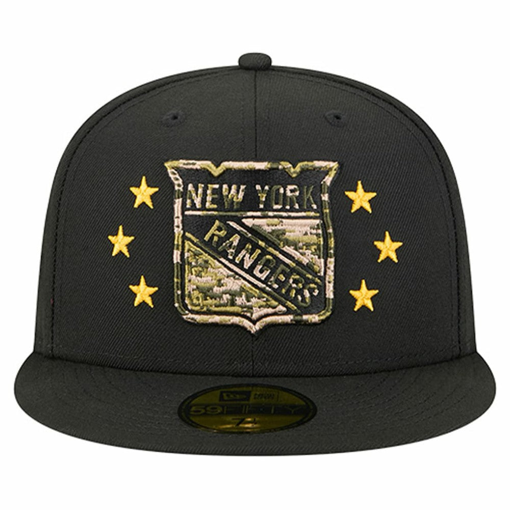 New York Rangers New Era Military Appreciation Digital Camo Stars 59FIFTY Fitted Hat For Sale