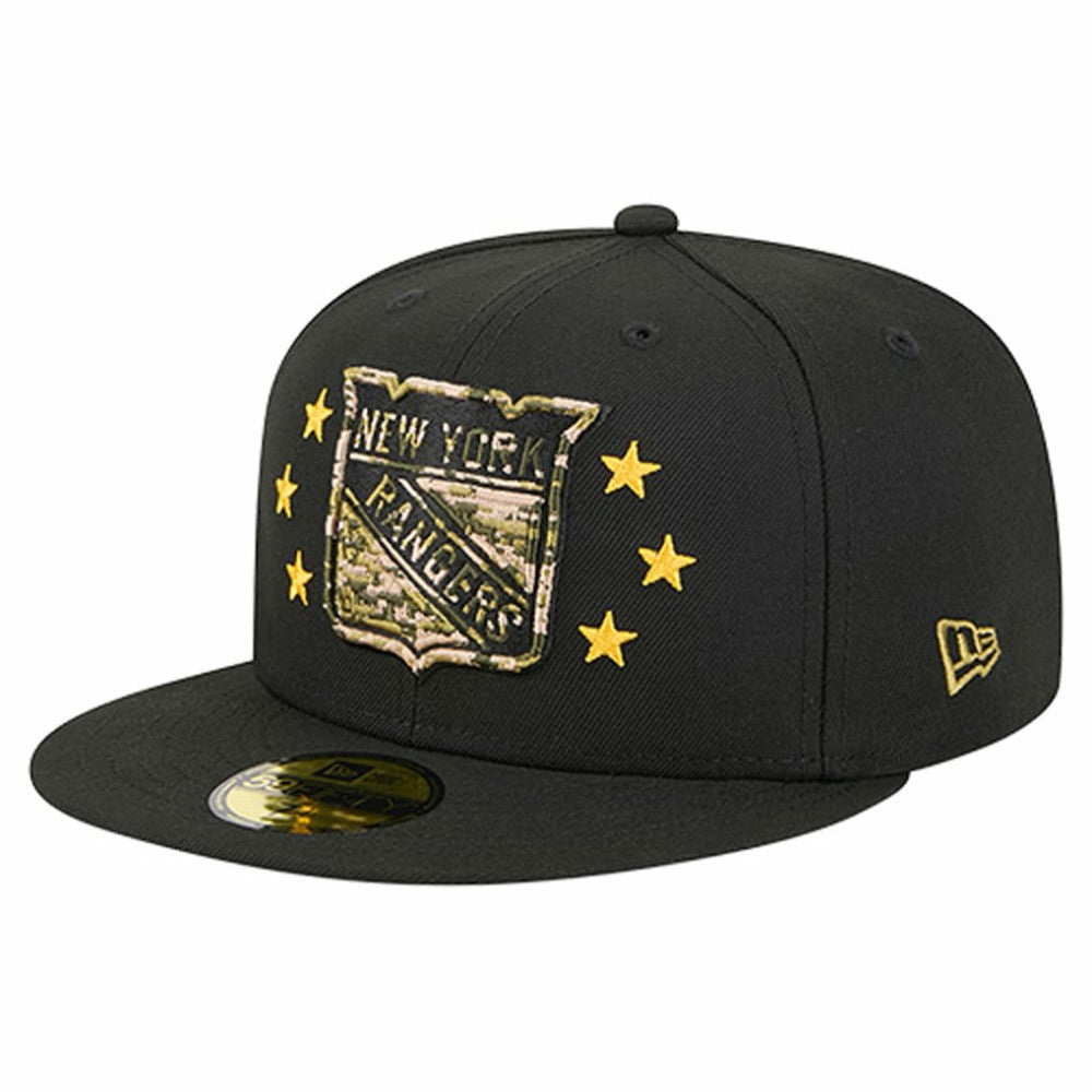 New York Rangers New Era Military Appreciation Digital Camo Stars 59FIFTY Fitted Hat For Sale