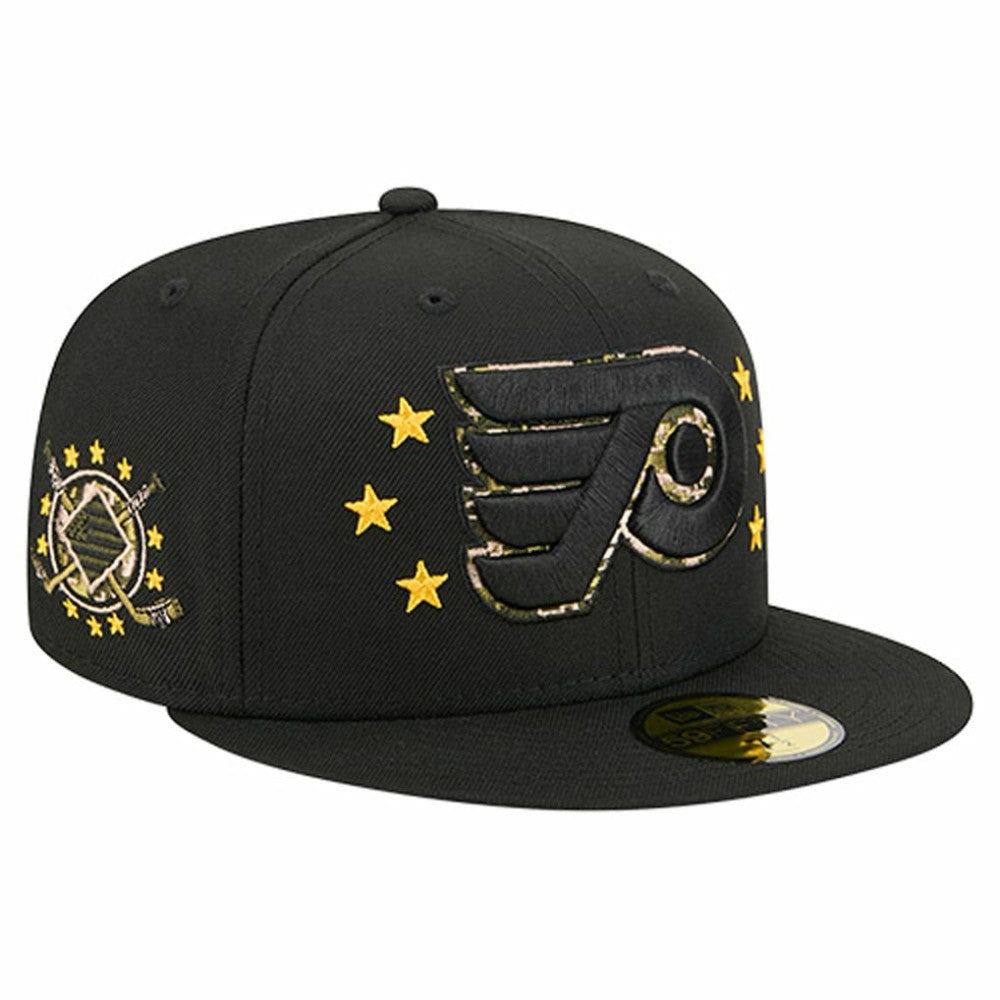 Philadelphia Flyers New Era Military Appreciation Digital Camo Stars 59FIFTY Fitted Hat For Sale
