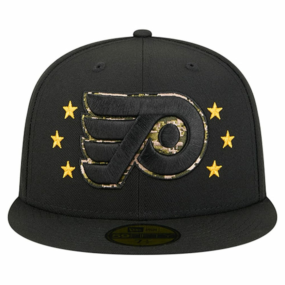 Philadelphia Flyers New Era Military Appreciation Digital Camo Stars 59FIFTY Fitted Hat For Sale