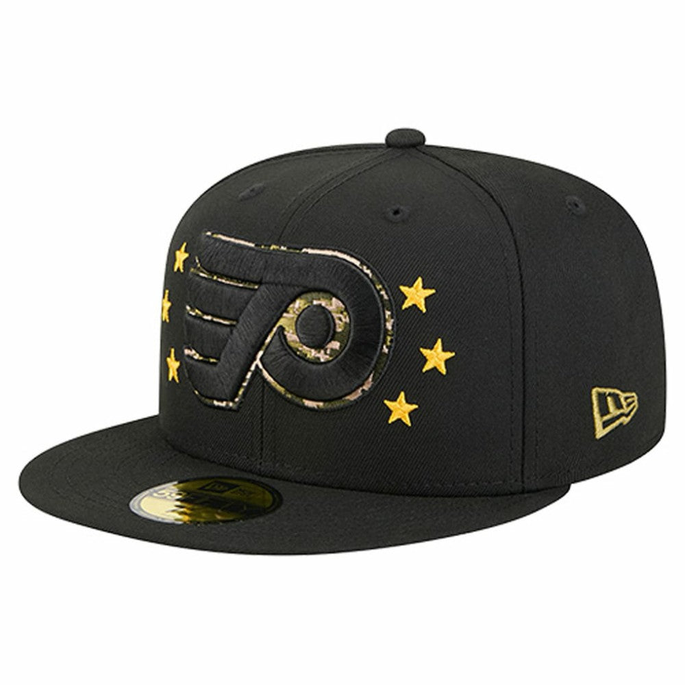 Philadelphia Flyers New Era Military Appreciation Digital Camo Stars 59FIFTY Fitted Hat For Sale