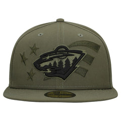 Minnesota Wild New Era Military Appreciation Flag 59FIFTY Fitted Hat Discount