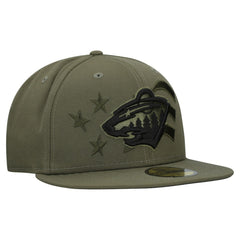 Minnesota Wild New Era Military Appreciation Flag 59FIFTY Fitted Hat Discount