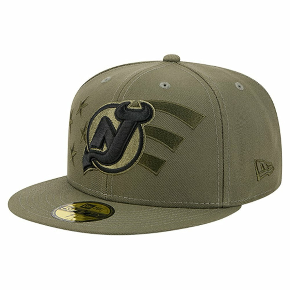 New Jersey Devils New Era Military Appreciation Flag 59FIFTY Fitted Hat Sale