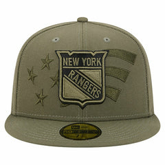 New York Rangers New Era Military Appreciation Flag 59FIFTY Fitted Hat On Sale