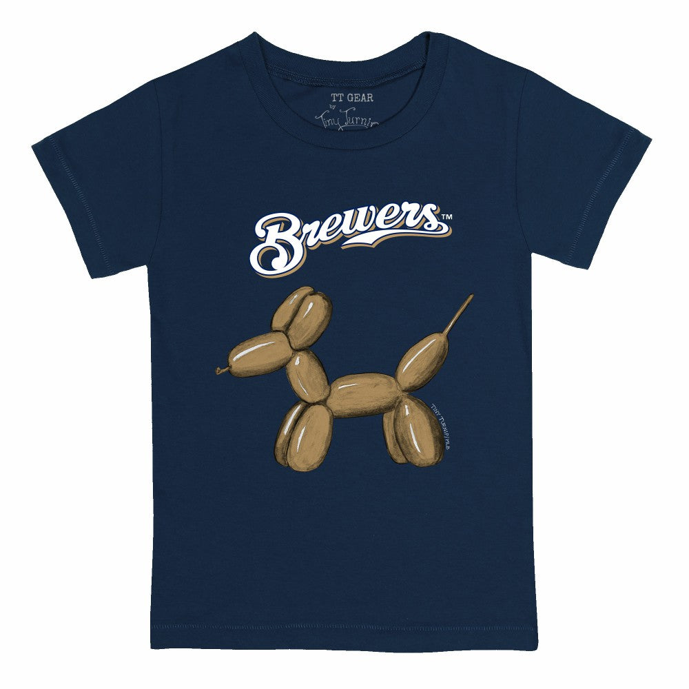 Milwaukee Brewers Tiny Turnip Youth Balloon Dog T-Shirt | MLB US