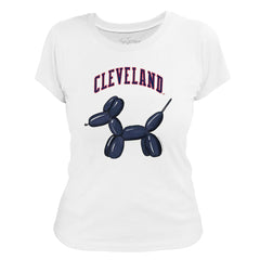 Cleveland Guardians Tiny Turnip Women's Balloon Dog T-Shirt | MLB Outlet