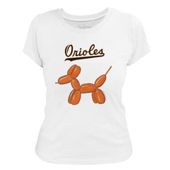 Baltimore Orioles Tiny Turnip Women's Balloon Dog T-Shirt | MLB Near me