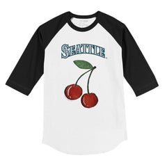 Seattle Mariners Tiny Turnip Youth Cherries 3/4-Sleeve Raglan Baseball T-Shirt | MLB Shop