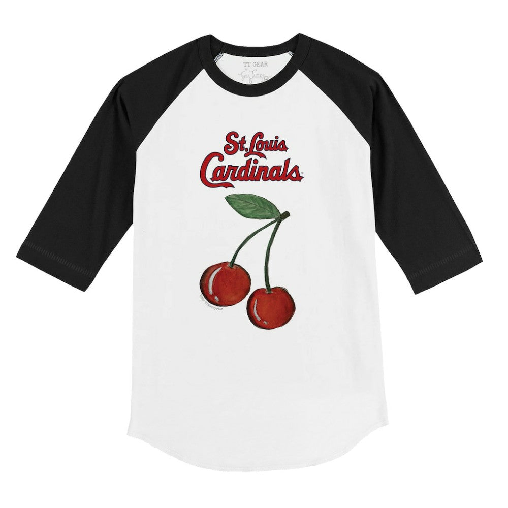 St. Louis Cardinals Tiny Turnip Youth Cherries 3/4-Sleeve Raglan Baseball T-Shirt | MLB Near me