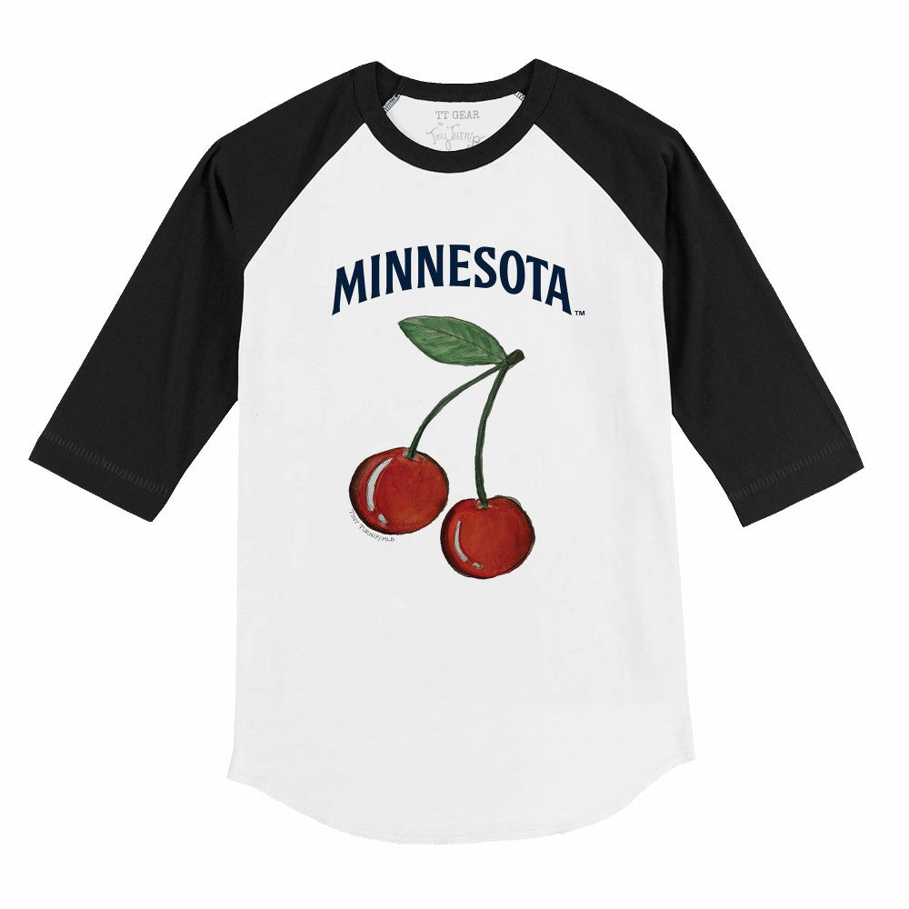 Minnesota Twins Tiny Turnip Youth Cherries 3/4-Sleeve Raglan Baseball T-Shirt | MLB For sale