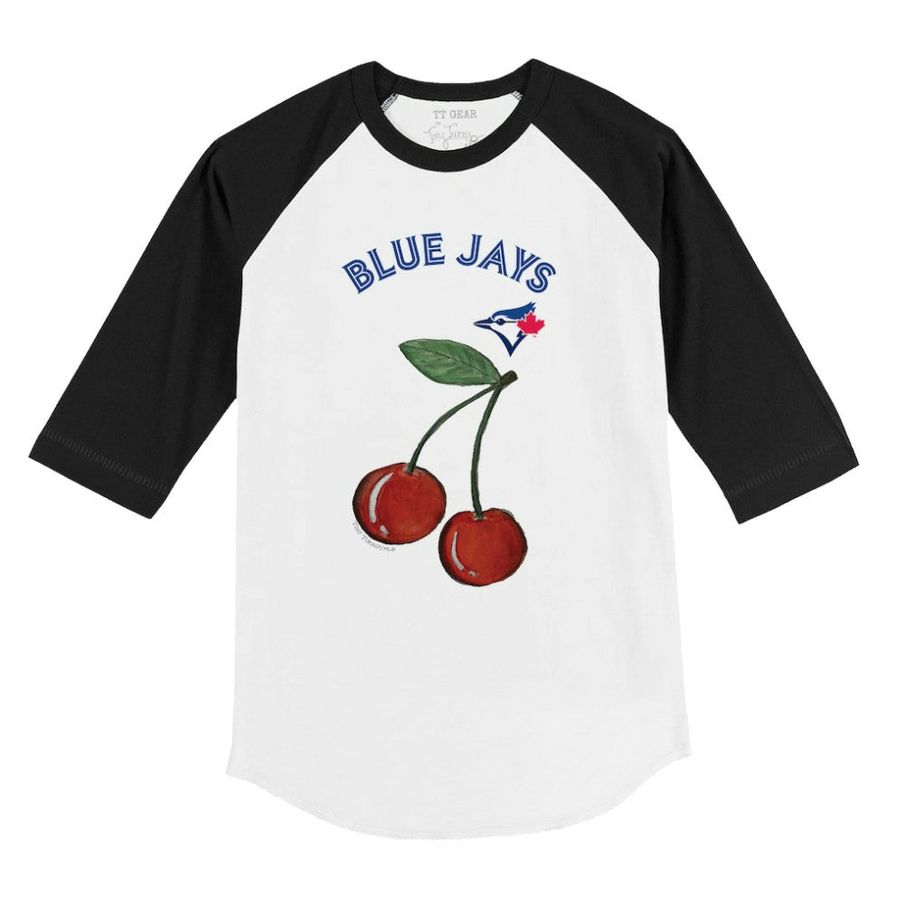 Toronto Blue Jays Tiny Turnip Youth Cherries 3/4-Sleeve Raglan Baseball T-Shirt | MLB For sale