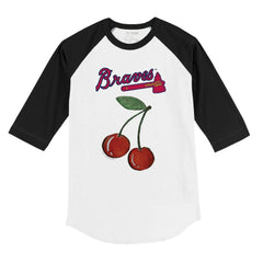 Atlanta Braves Tiny Turnip Youth Cherries 3/4-Sleeve Raglan Baseball T-Shirt | MLB Shop