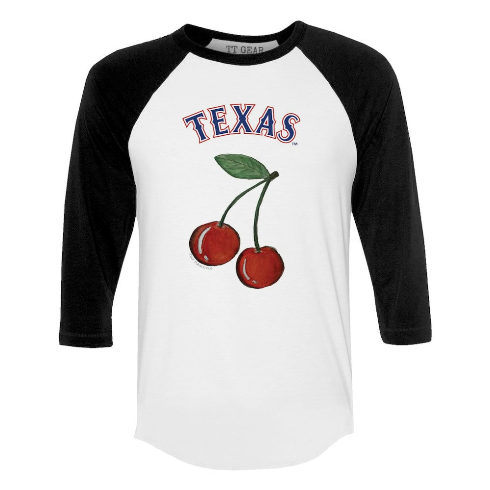 Texas Rangers Tiny Turnip Women's Cherries 3/4-Sleeve Raglan Baseball T-Shirt | MLB Online