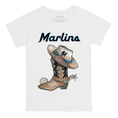 Miami Marlins Tiny Turnip Youth Cowboy Boot T-Shirt | MLB US