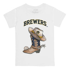 Milwaukee Brewers Tiny Turnip Youth Cowboy Boot T-Shirt | MLB New