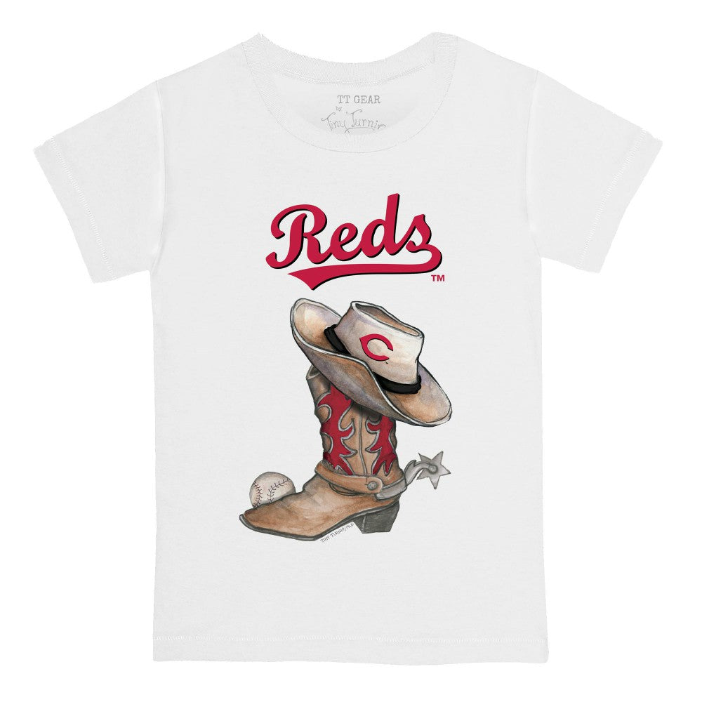 Cincinnati Reds Tiny Turnip Youth Cowboy Boot T-Shirt | MLB Online