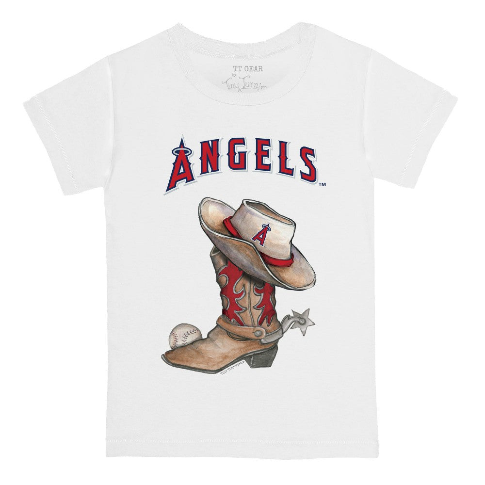 Los Angeles Angels Tiny Turnip Youth Cowboy Boot T-Shirt | MLB Outlet