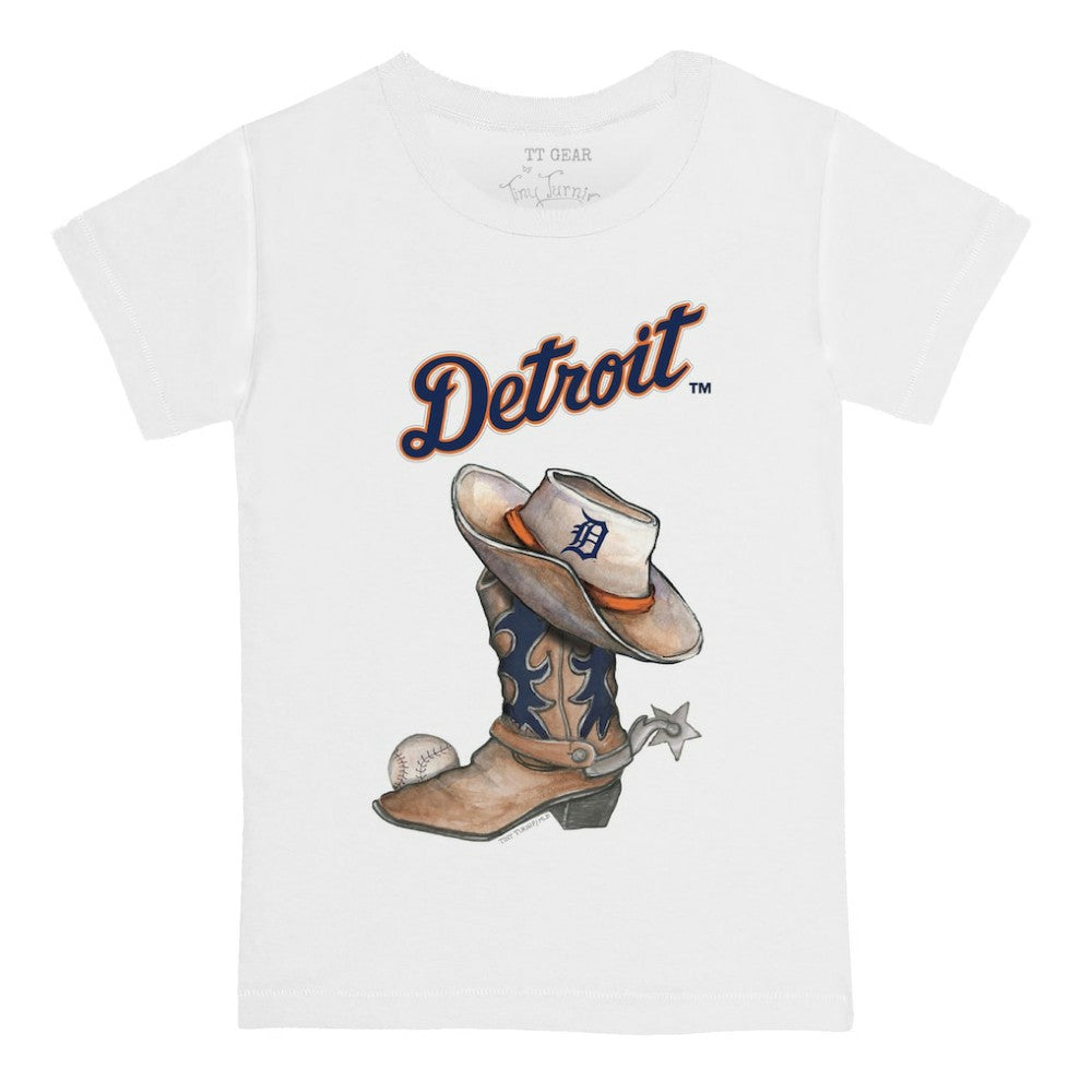 Detroit Tigers Tiny Turnip Youth Cowboy Boot T-Shirt | MLB Outlet