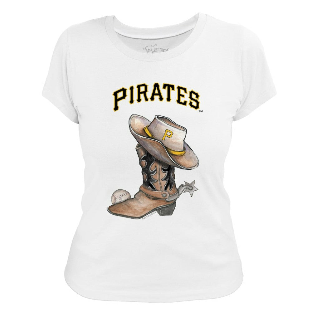 Pittsburgh Pirates Tiny Turnip Women's Cowboy Boot T-Shirt | MLB US