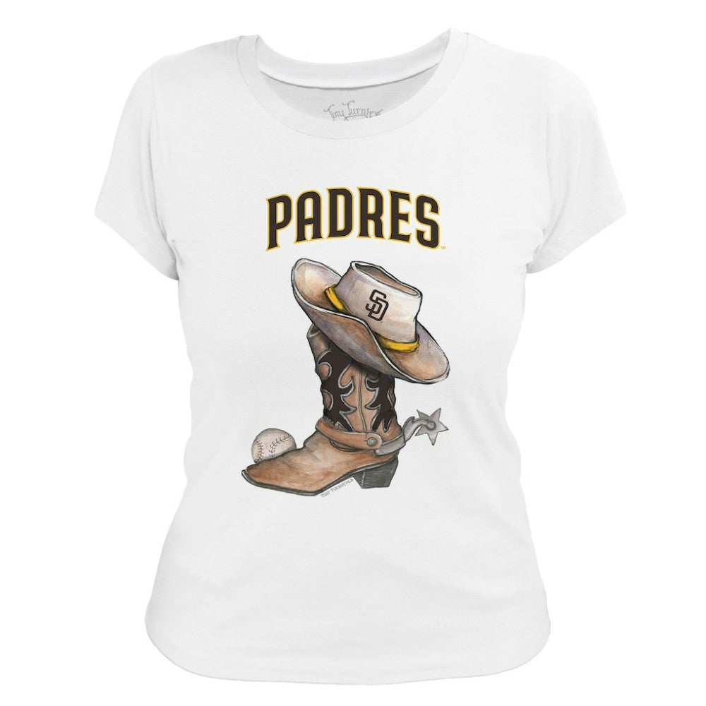 San Diego Padres Tiny Turnip Women's Cowboy Boot T-Shirt | MLB Near me