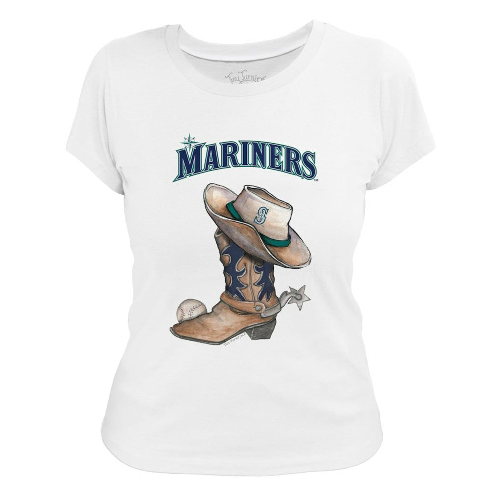 Seattle Mariners Tiny Turnip Women's Cowboy Boot T-Shirt | MLB Near me