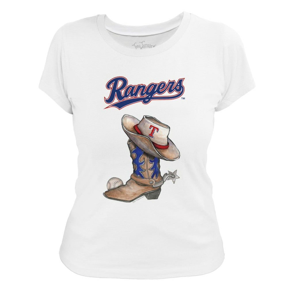 Texas Rangers Tiny Turnip Women's Cowboy Boot T-Shirt | MLB Online