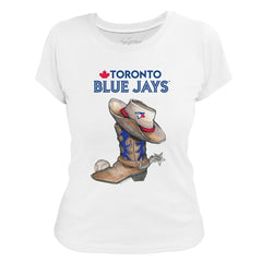 Toronto Blue Jays Tiny Turnip Women's Cowboy Boot T-Shirt | MLB For sale
